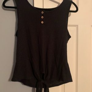 Black tank top